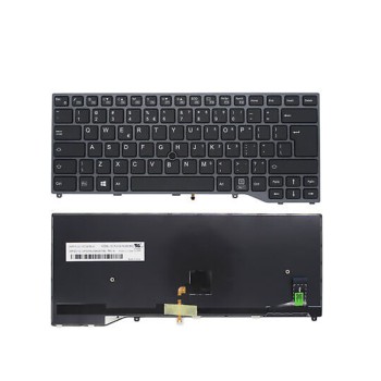 Πληκτρολόγιο Fujitsu LifeBook U747 E548 Γκρί Backlit, Point StickUS/UK