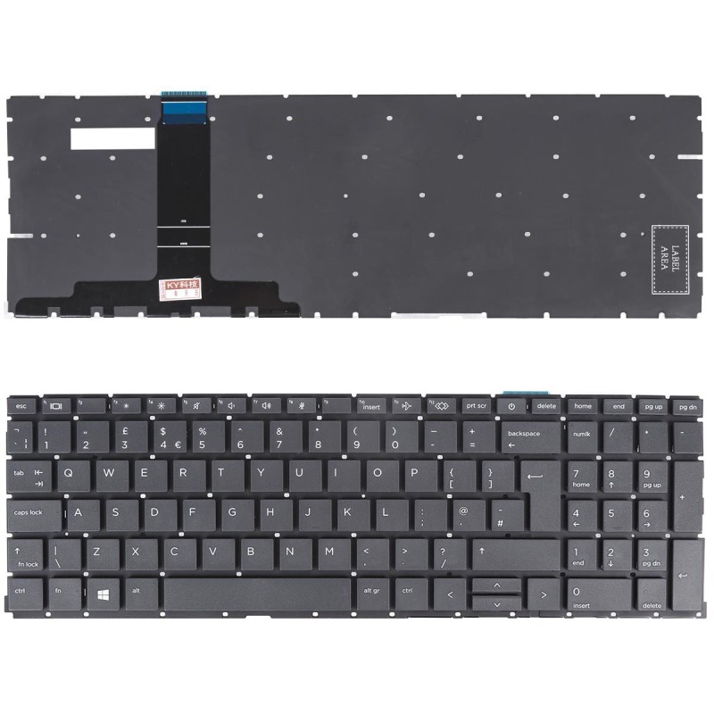 Πληκτρολόγιο HP ProBook 450 G8 455 G8 Series, Μαύρο - UK