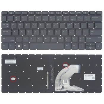 Πληκτρολόγιο HP ProBook 430 G6 430 G7, Μαύρο, με Backlit US