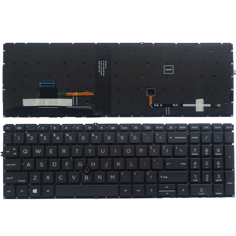 Πληκτρολόγιο HP ZBook Firefly 15 G8 15 G7 - Μαύρο με Backlit, US
