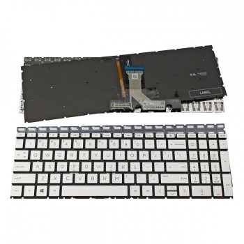Πληκτρολόγιο HP Pavilion 15-EG 15-EH Series, Ασήμι με Backlit, US Έκδοση 2