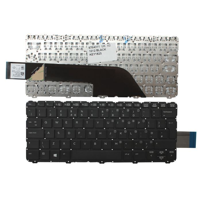 Πληκτρολόγιο HP EliteBook X2 1012, Μαύρο, UK