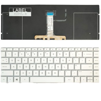 Πληκτρολόγιο HP Spectre 13-AF, Λευκό με Backlit, US