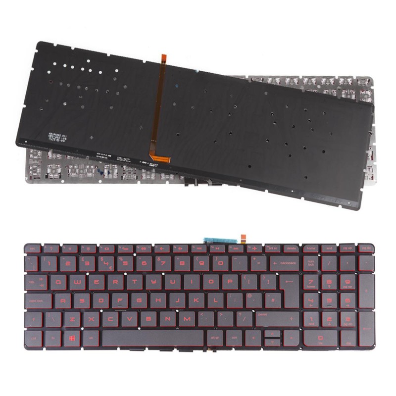 Πληκτρολόγιο HP Pavilion 15-AB 15-BC 15-AK 15-AE 15-AX, Μαύρο με Backlit, UK