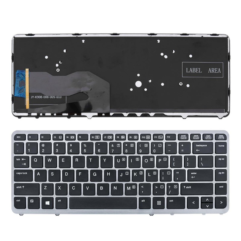 Πληκτρολόγιο HP EliteBook 840 G1 850 G1, Γκρί με Backlit, US/UK