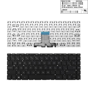 Πληκτρολόγιο HP 14-CD0000 14-CE0000 14-CF0000 14-CK0000 14-CM0000, Μαύρο, US ( +BG Print)