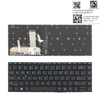 Πληκτρολόγιο HP EliteBook 1040 G4 G5 G6, Μαύρο με Backlit, US