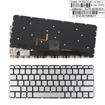 Πληκτρολόγιο HP Envy 13-AB, Ασήμι με Backlit, US