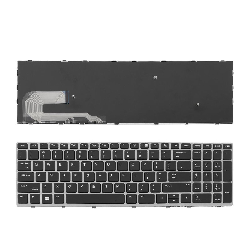 Πληκτρολόγιο HP EliteBook 755 G5 850 G5 ZBook 15u G5, Μαύρο Ασήμι, US/UK