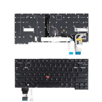 Πληκτρολόγιο Lenovo ThinkPad T14s Gen 2,  2nd Gen Μαύρο με Backlit US
