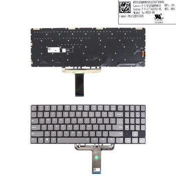 Πληκτρολόγιο Lenovo Lenovo Legion Y730-17ICH Y740-17ICHg Y740-17IRH Y9000K Γκρί με Backlit, US/UK