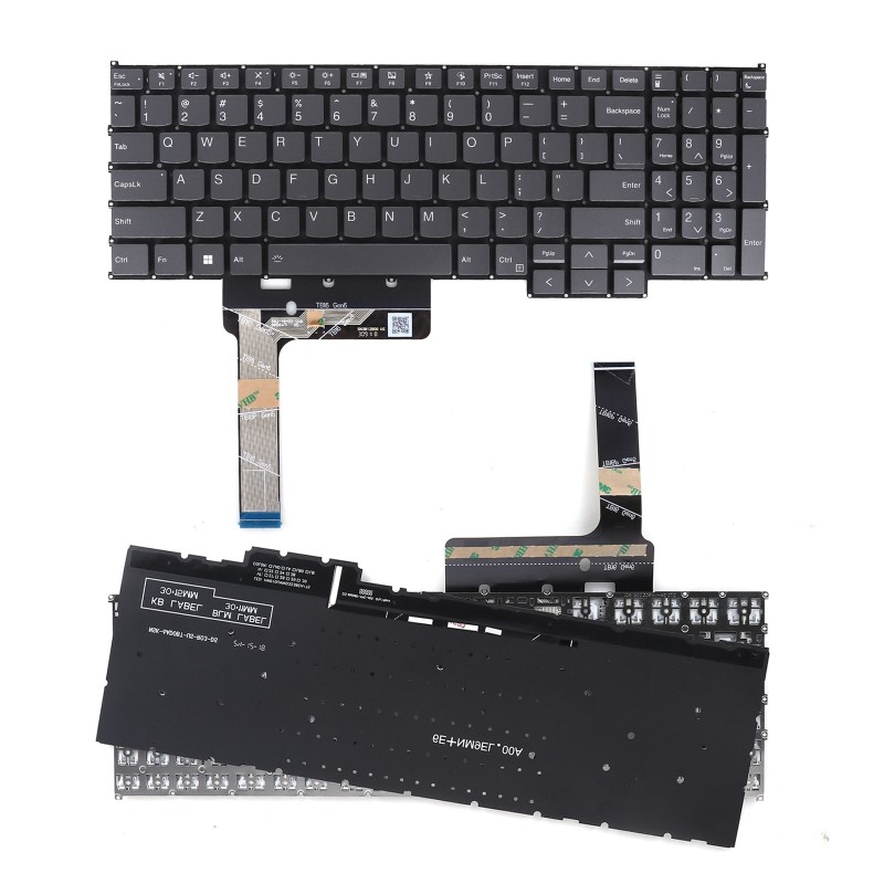Πληκτρολόγιο Lenovo ThinkBook 16 G6 ABP IRL Γκρί με Backlit, US/UK