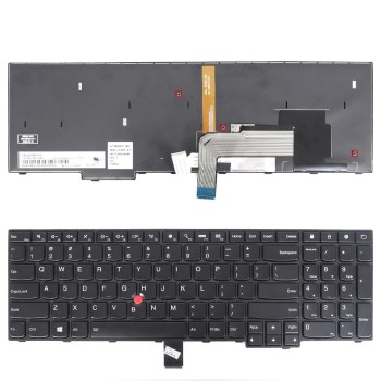 Πληκτρολόγιο Lenovo ThinkPad E555 E550 E560 E565, Μαύρο, με Pointing Stick, με Backlit