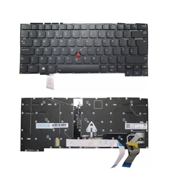 Πληκτρολόγιο Lenovo ThinkPad T14s Gen 2, 2nd Gen Μαύρο με Backlit UK