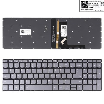 Πληκτρολόγιο Lenovo IdeaPad V330-15IKB , Μπλε με Backlit, US/UK , Τυπε 2