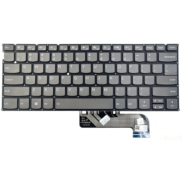 Πληκτρολόγιο Lenovo IdeaPad 730S Yoga S730-13IWL S730-13IML, Γκρί με Backlit, US/UK - Original