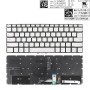 Πληκτρολόγιο Lenovo Yoga C930-13 C930-13IKB, Ασήμι με Backlit, US/UK