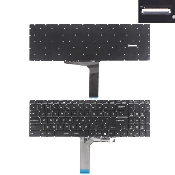 Πληκτρολόγιο MSI GP73 GE75 GP75 GT72 GS63, Μαύρο,RGB Backlit Per-key, US/UK
