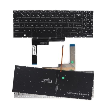 Πληκτρολόγιο MSI Modern 15 MS-15H2 MS-15HK Μαύρο,το κόκκινο με Backlit US