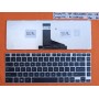 Πληκτρολόγιο Toshiba L830 L840, Μαύρο Ασήμι, US/UK