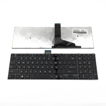 Πληκτρολόγιο Toshiba Satellite C50 C55 C55D, Μαύρο, US/UK ( +BG Print)