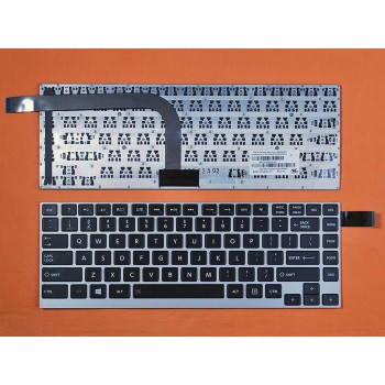 Πληκτρολόγιο Toshiba U900W W30-A W35DT W35D, Μαύρο Ασήμι, US/UK