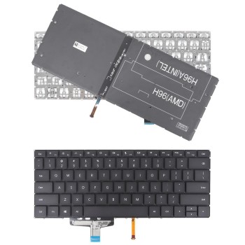 Πληκτρολόγιο Huawei MateBook 13 WRT-W19 WRT-W29, Μαύρο, US, Backlit