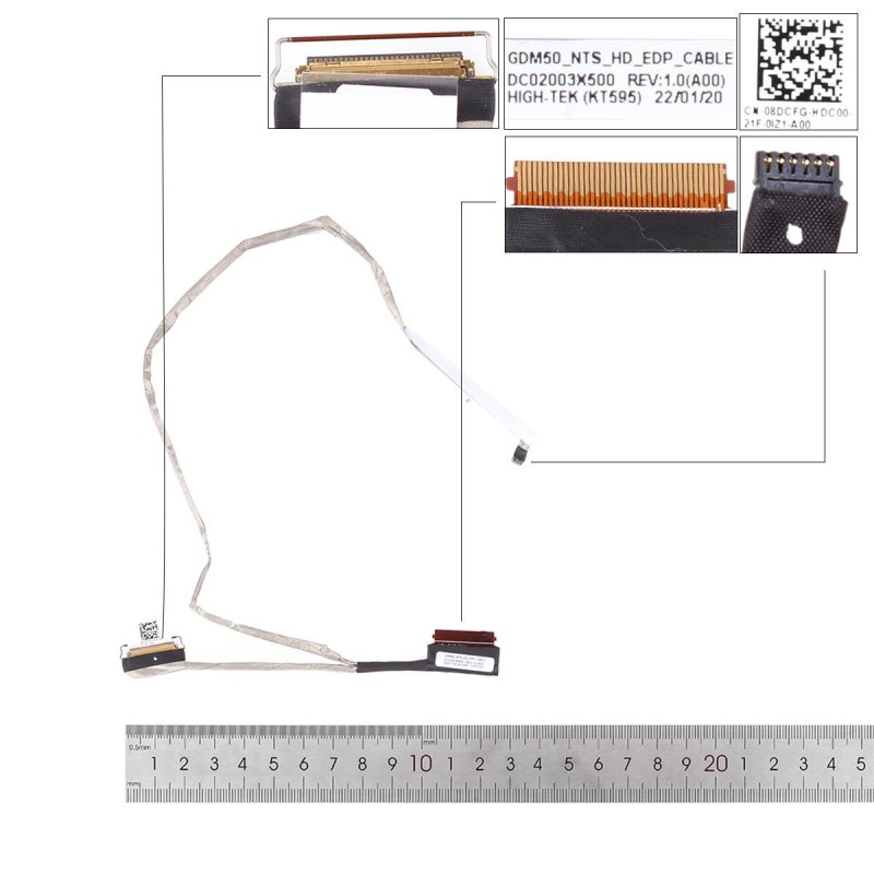 Καλωδιοταινίες για Dell Inspiron 15-3511 3515 Vostro 3510 3515 - 30 pin