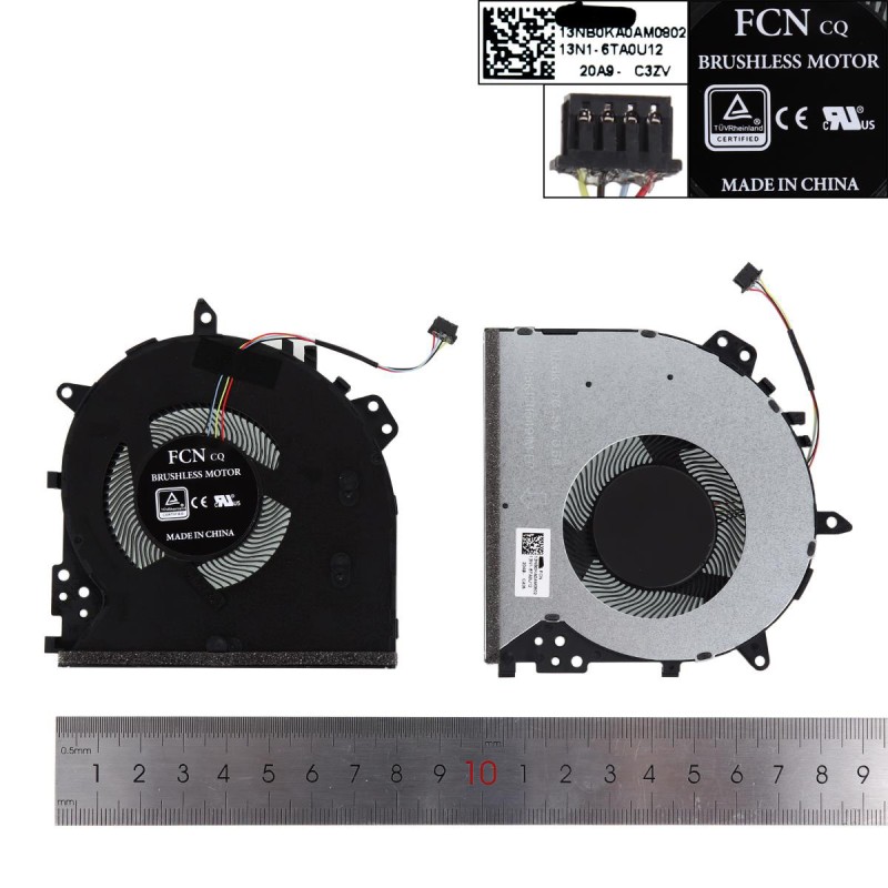 Ανεμιστηράκια για Asus Y5100U X512U A512U F512U F512D V5000F R564D