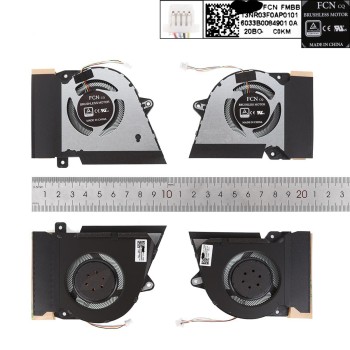 Ανεμιστηράκια για Asus Rog Zephyrus 14 GA401IH GA401II GA401U GA401IV (CPU + GPU)