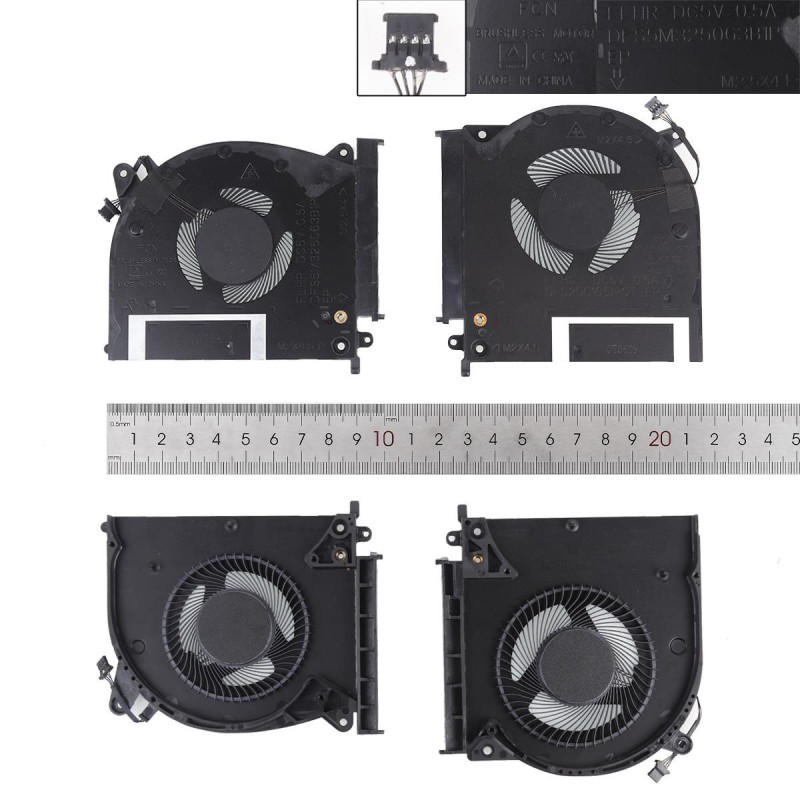 Ανεμιστηράκια για Dell Alienware M15 R2 5V 2019 (Αριστερά + Δεξί)