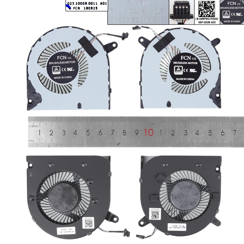 Ανεμιστηράκια για Dell G3 3590 G5 5500 - CPU + GPU