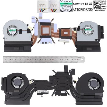 Ανεμιστηράκια για Dell Alienware 17 R4 GTX1080 (CPU + GPU) (Αριστερά + Δεξί) + HestSink