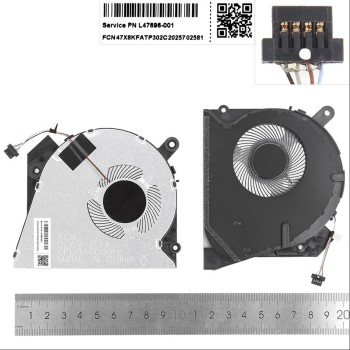 Ανεμιστηράκια για HP ProBook 450 G6 450 G7 HSN-Q16C (για τα μοντέλα μεβίντεο συσσωματωμένος)
