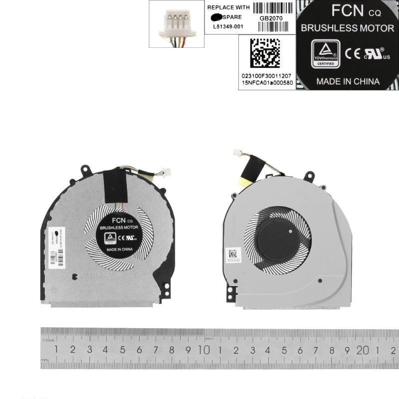 Ανεμιστηράκια για HP Pavilion X360 15-DQ TPN-W140 14-DH