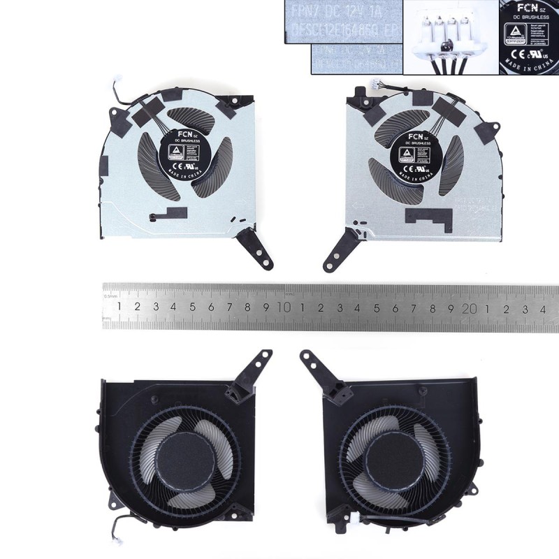 Ανεμιστηράκια για Lenovo Legion 5-15IAH7 5-15IAH7H CPU + GPU 12V