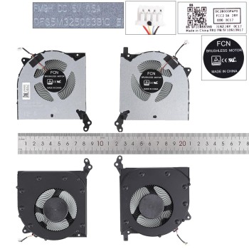 Ανεμιστηράκια για Lenovo 2020 R7000 Y550-15 Y7000P 5V (CPU + GPU) With Cover