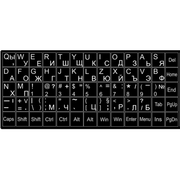 αυτοκόλλητα + BG layout - Μαύρος/άσπρο