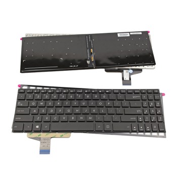 Πληκτρολόγιο Asus N580 N580V N580VD, Μαύρο με Backlit, US