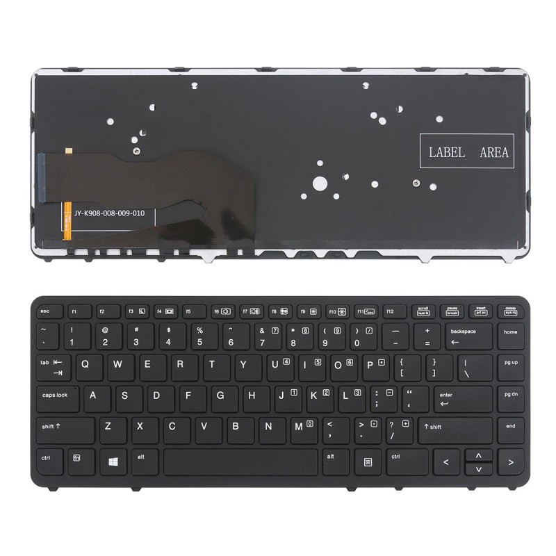 Πληκτρολόγιο HP EliteBook 840 G1 850 G1, Μαύρο με Backlit, US/UK