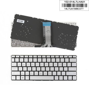 Πληκτρολόγιο HP Envy 14-J, Ασήμι με Backlit, US