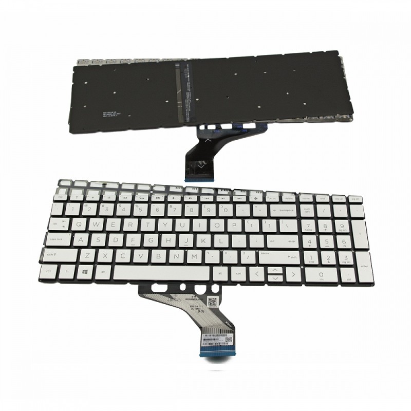 Πληκτρολόγιο HP Pavilion 15-DA 250 255 G7 Gen7 7th Gen, Ασήμι με Backlit, US