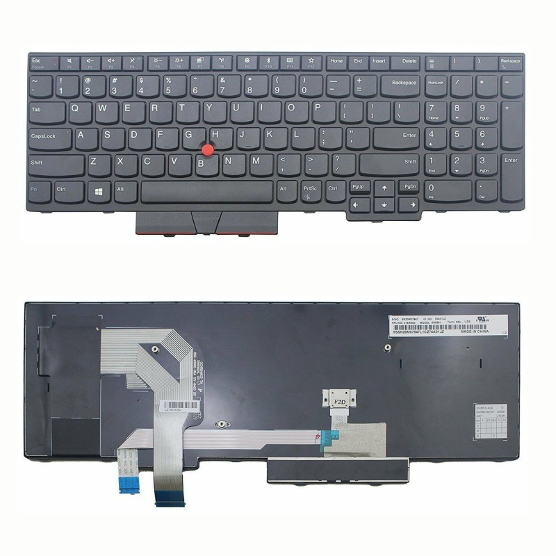 Πληκτρολόγιο Lenovo ThinkPad T570 T580 P51S, Μαύρο, με Pointing Stick, US/UK