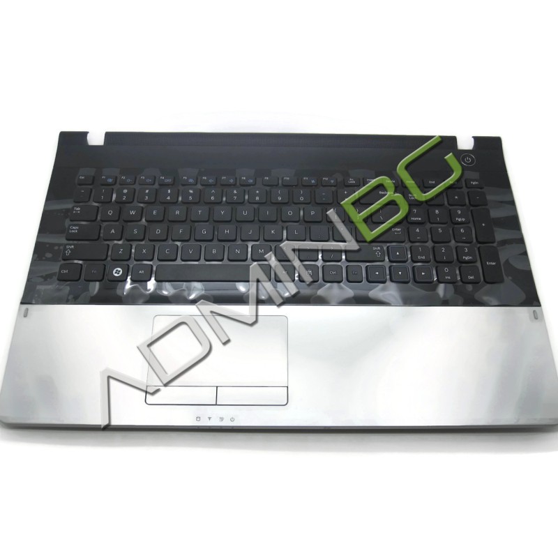 Cover C Samsung NP300E4A NP305E4A NP3431EA, Μαύρο Ασήμι, US/UK
