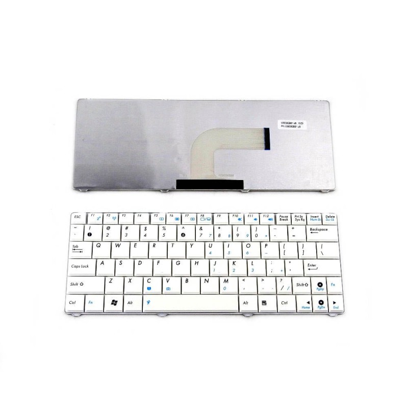 Πληκτρολόγιο Asus N10 N10J N10E, άσπροa, US/UK ( +BG Print)