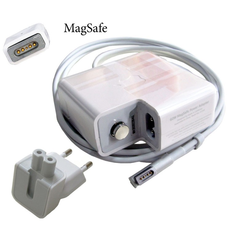 Γνήσιος φορτιστής φορητού υπολογιστή Apple - MagSafe 16.5V / 3.65A / 60W - (MS1 L Tip )