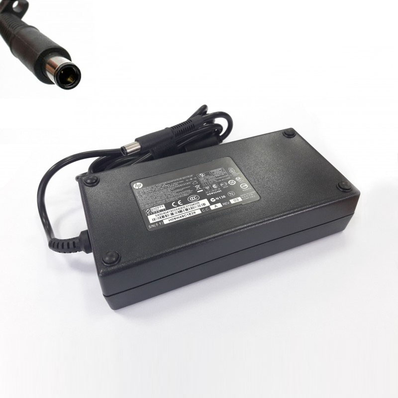 Γνήσιος φορτιστής φορητού υπολογιστή HP Compaq - 19V / 9.5A / 180W - (7.5x0.7x5.0)