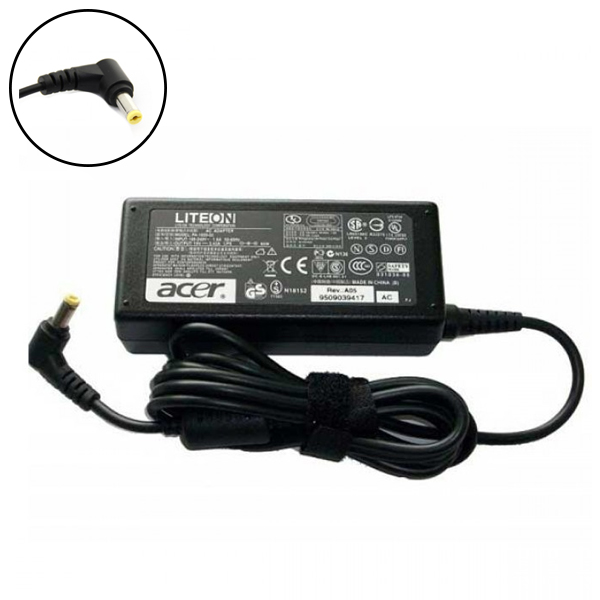 Γνήσιος φορτιστής φορητού υπολογιστή Acer 19V / 2.1A / 40W - (5.5x1.7)