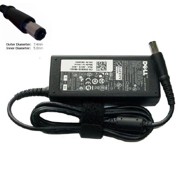 Γνήσιος φορτιστής φορητού υπολογιστή Dell - 19.5V / 3.34A / 65W - (PA-21) Hexagonal