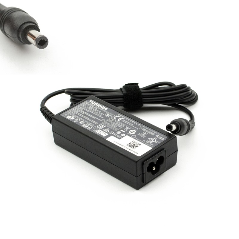 Γνήσιος φορτιστής φορητού υπολογιστή Toshiba - 19V / 3.42A / 65W - (5.5x2.5)